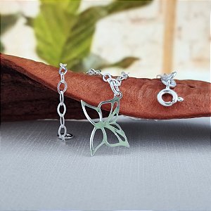 Pulseira Com Borboleta - Prata 925 - MP681-1382