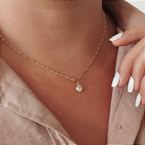 Gargantilha Ponto de Luz - Semijoia 18k - MG428-10130