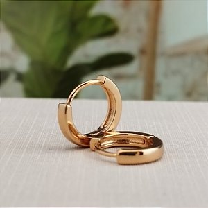 Argola Lisa 11,5 mm - Semijoia 18k - B19-252