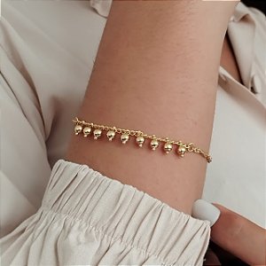 Pulseira Bolinhas Pêndulo - Semijoia 18k - MP896-10130