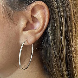 Argola Lisa - 34mm - Prata 925 - B35-668