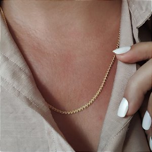 Gargantilha Esteira - Semijoia 18k - MG537-20210