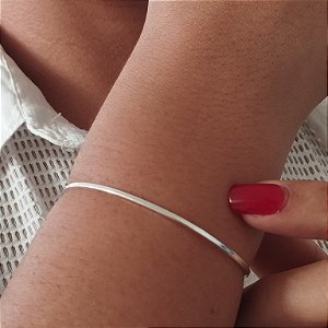 Bracelete Liso - Prata 925 - MP907-876
