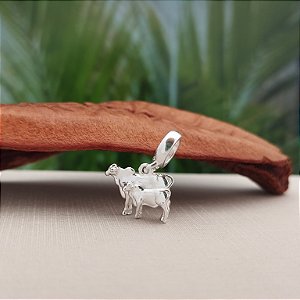 Berloque Vaca e Bezerro - Prata 925 - MBL288-20120