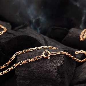 Corrente Masculina Cartier - 60cm - 2mm - Semijoia 18k - MG582-31380