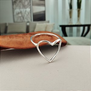 Anel Coração Vazado - Prata 925 - MA373-21130