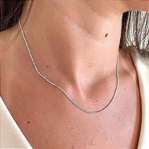 Corrente Elo Grumet - 2mm - 40cm - Prata 925 - MG567-26156