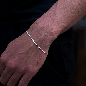 Pulseira Masculina Grumet - 2mm - Prata 925 - MP918-19114