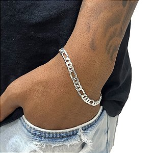 Pulseira Masculina 3 Por 1 - 5mm - Prata 925 - MP921-54322