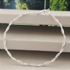 Pulseira Rabo de Rato e Pipoca Torcida - Prata 925 - MP966-27162