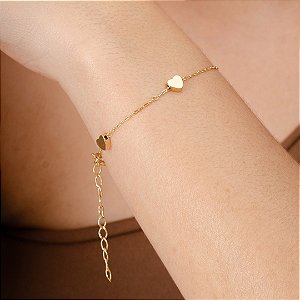 Pulseira Cartier c/ Corações - Semijoias 18k - P01-12140