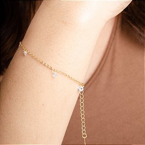 Pulseira com Pontos de Luz - Semijoias 18k - P02-07130