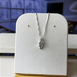Gargantilha N.sra das Graças Com Zircônias - Prata 925 - MG780-26156