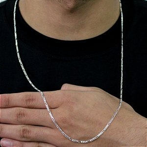 Corrente Masculina 3 Por 1 - 60cm - 2mm - Prata 925 - MG781-33198