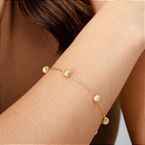 Pulseira Cartier com Bolinha Fosca - Semijoias 18k - P86-09140