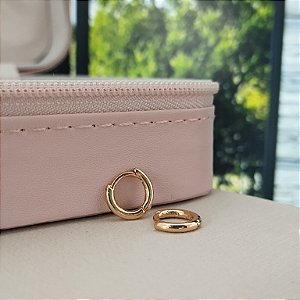 Argola Lisa -10mm- Semijoia 18k -B497-0372
