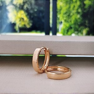 Argola Lisa 18 mm- Semijoia 18k -B507-07120