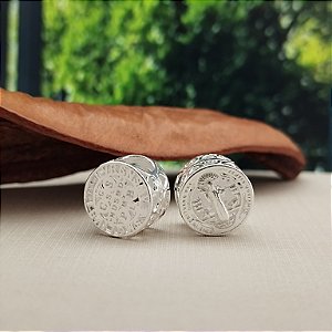 Berloque Separador São Bento/Cruz Sagrada - Prata 925 - MBL324-30180