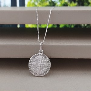 Gargantilha Cruz Sagrada Cravejada - Prata 925 - MG788-50300