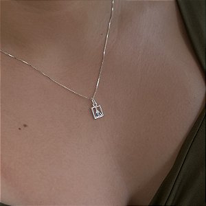 Gargantilha N.S Aparecida Com Zircônias - Prata 925 - MG793-25150