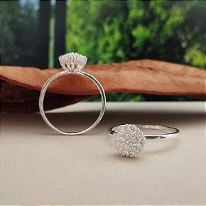 Anel Chuveirinho Cravejado - Prata 925 - MA513-26156