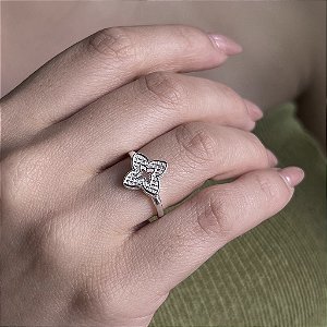 Anel Trevo - Prata 925 - MA521-28168