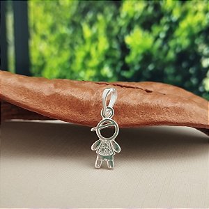 Pingente Menino Com Zircônias - Prata 925 - MPI441-1378