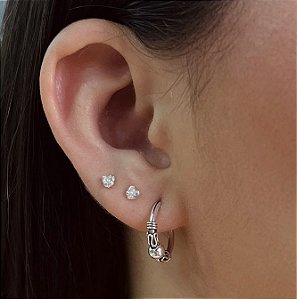 Argola Indiana - Prata 925 - B564-24144