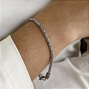 Pulseira Bali Pikun - Prata 925 - Cor Envelhecida - P108-112672