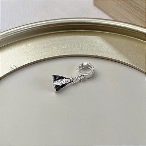 Berloque N.S Aparecida Cravejada - Prata 925 - MBL338-1590