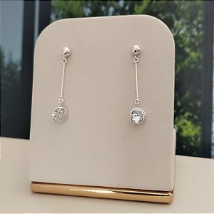 Brinco Pêndulo Ponto De Luz - Prata 925 - B579-22132