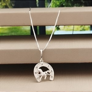 Gargantilha Cavalo Ferradura - Prata 925 - MG827-24156