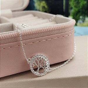 Pulseira Árvore da Vida Cravejada - Prata 925 - P147-X156