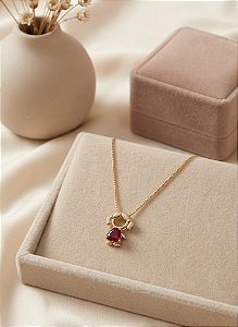 Gargantilha Menina Com Zircônia - Semijoia 18k - MG852-X180