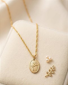 Gargantilha Fé - Semijoia 18k - MG850-X150