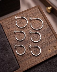 Trio de Argolas - Prata 925 - B630-X180