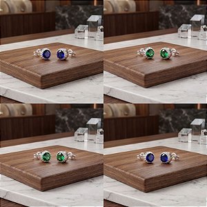 Brinco Zircônia Cravejado - Prata 925 - B636-X186