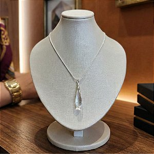 Gargantilha Gota Cristal - Prata 925 - MG905-X492