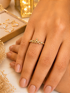 Anel de Formatura de ABC - Semijoia 18k - MA568