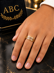 Anel ABC Infantil - Semijoia 18k - MA608