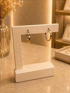Argola Lisa - Semijoia 18k - B718