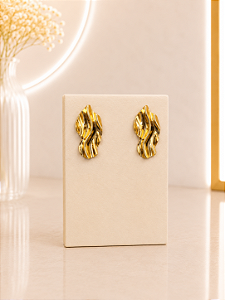 Brinco Orgânico - Semijoia 18k - B679