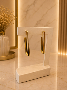 Argola Trabalhada - Semijoia 18k - B730