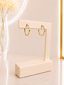 Argola Lisa - Semijoia 18k - B667
