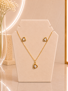 Conjunto Flor - Semijoia 18k- MC160