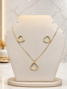 Conjunto Vazado - Semijoia 18K - MC167
