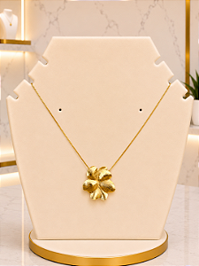Gargantilha Flor -Semijoia 18K- MG981