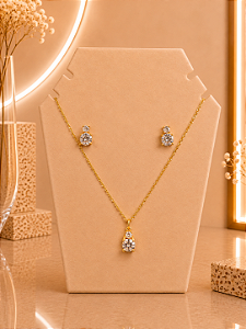 Conjunto Ponto de Luz - Semijoia 18k - MCJ187