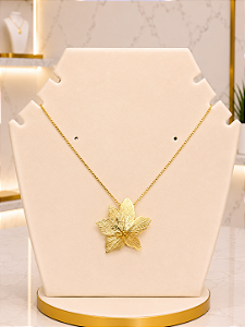 Gargantilha Flor -Semijoia 18K- MG996