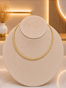 Gargantilha Choker Pipoca - Semijoia 18k-MG1009